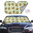 thumbnail image 2 of Fotbe Avocado Doing Sport Car Windshield Sunshade | Sun Visor Protector Front Window Shade, Keeps Out UV Rays, Keeps Your Vehicle Cool-Medium, 2 of 7
