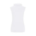 thumbnail image 5 of WonderWiz Sleeveless Turtlenecks for Women Tunic Plus Size Mock Neck Soft Tank Tops Basic Stretch Slim Fit Undershirts White XL, 5 of 5