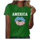 thumbnail image 1 of Blusa informal de manga corta con cuello redondo y estampado suelto de verano para mujer con estilo OAVQHLG3B Store  lin121212, 1 of 4