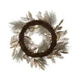 thumbnail image 3 of Kurt S. Adler Silver and Gold Champagne Rattan Wreath, 24-Inch, 3 of 5