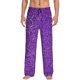 thumbnail image 1 of Balery Glitter Purple Pantalones de pijama para hombre, pijama ultraligero, pantalón de descanso-Medium, 1 of 6
