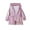 Pink, variant on Jalioing Girl's Hooded Jacket Lightweight Zipper Up Coat Spring Fashion Holographic Jacket Outerwear for Kids