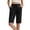 Black, variant on Women's Athletic Bermuda Shorts with Pockets, High Waisted Workout Shorts with Drawstring, Comfy Stretchy Yoga Shorts for Gym and Running
