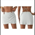 thumbnail image 3 of Falda para Mujer de Cintura Alta, Fruncida, Corta y Cruzada. S, 3 of 7