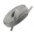 thumbnail image 1 of Shoelaces Thicken Athletic String for Running Shoes Accessories Soft Shoestrings Fabric Polyester Replacement Cord Solid Color Grey 0.8m, 1 of 7