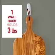 Command Medium Utility Hooks, White, Damage Free Organizing, 20 Hooks and 24 Command Strips