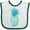 White and Green, variant on Inktastic Blue and Green Pineapple Boys or Girls Baby Bib