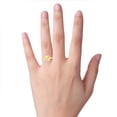thumbnail image 4 of Virgo Zodiac Sign Diamond Ring In Solid 14k Yellow Gold, 4 of 6