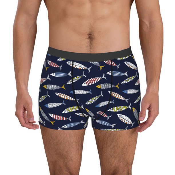Fotbe Sardine Calzoncillos Tipo Boxer con Bolsa de Soporte Total para Hombre, X-Temp Fresco, Transpirable y de Secado Rápido-Small