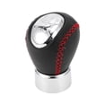 thumbnail image 1 of Unique Bargains Perilla de cambio de marcha manual de 5 velocidades, perilla de palanca de cambios delantera para Mazda 3 BK 2003-2008, plástico cuero sintético negro rojo, 1 Pc, 1 of 1