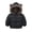Black, variant on Usaibhir Baby Winter Coat Cute Teddy Bear Hooded Jacket Warm Fleece Outerwear Windproof Toddler Boys Girl 1-6T