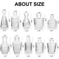 thumbnail image 2 of Set of 10 Glass Bud Vases,Small Vases for Flowers,Clear Single Bud Vases in Bulk,Mini Decor Rustic Vases for Centerpieces,Vintage Glass Bottles for Wedding, Home,Table Decoration., 2 of 7