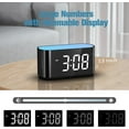 thumbnail image 2 of HOUSBAY Digital Alarm Clock for Bedroom, Night Light, Large Display Easy to Read Across the Room, Adjustable Brightness, Dual Alarm, Black with White Digits, RS13W, 2 of 7
