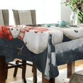thumbnail image 5 of Yayeee Tablecloths 60" x 60" Rectangle Wrinkle Resistant Party Table Cover, Green Snowmen, 5 of 8