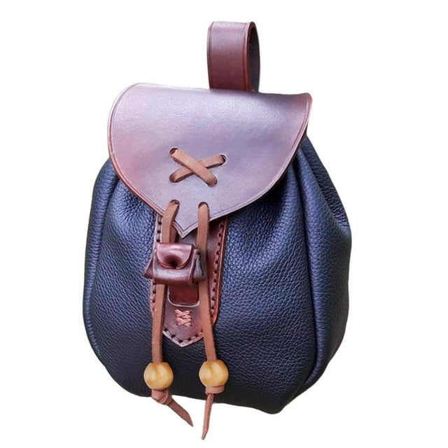 Bolsa retro Macarena Paquete de cintura de cuero PU pirata Azul
