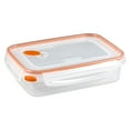 thumbnail image 2 of Sterilite Ultra•Seal™ 5.8 Cup Rectangle, Latching Food Storage Container, Airtight Watertight Seal, Orange, 6 Count, 2 of 10