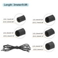 thumbnail image 2 of Silicone Heat Shrink Tubing Set 1.7:1 Ratio ID 1/2/3/4/5mm 3.3ft Silicone Rubber Hose Insulation Sleeve Black, 2 of 5