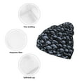 thumbnail image 3 of Hirioo Gothic Skull for Men's Knit Cuffed Beanie for Outdoor Activities Unisex, 3 of 6