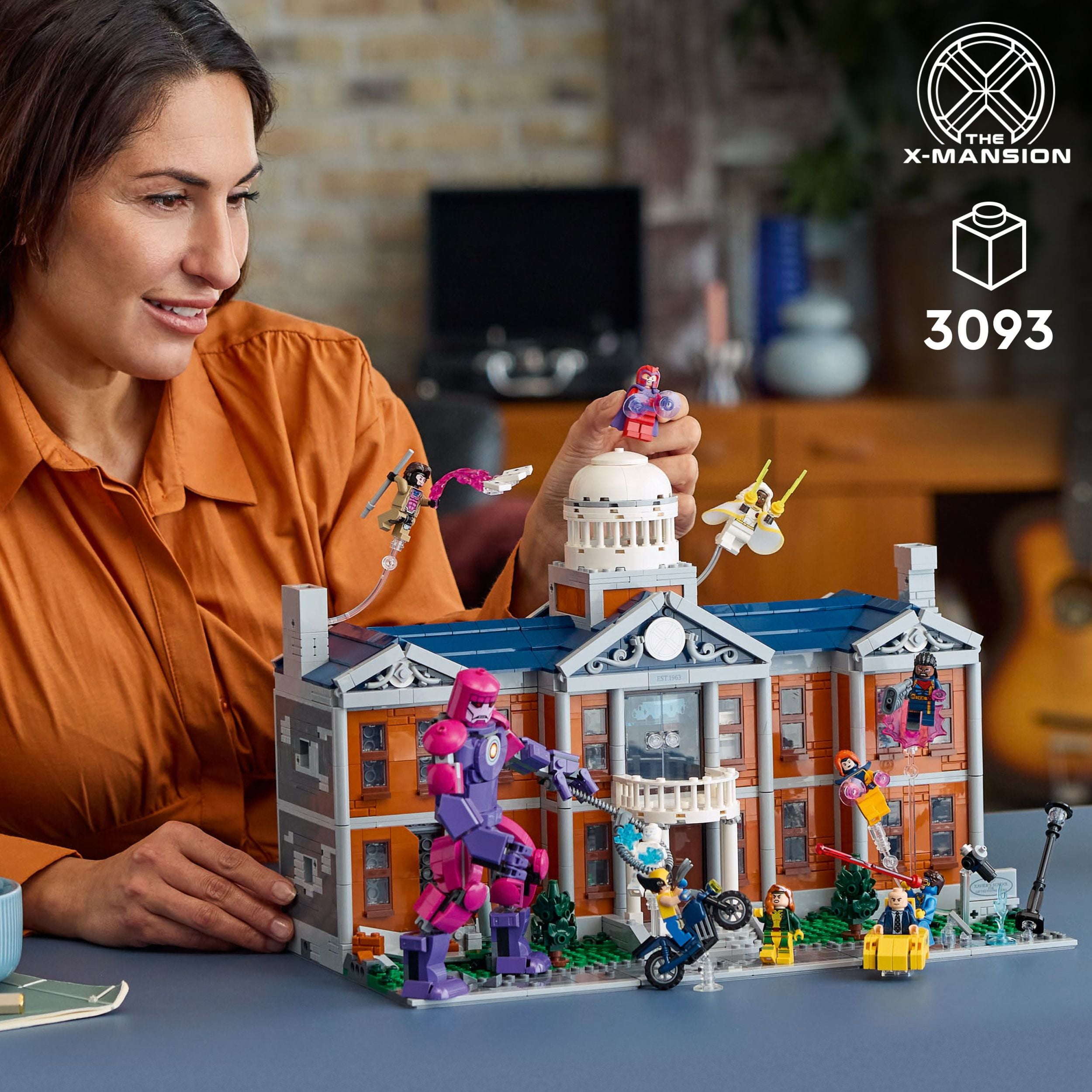 LEGO Marvel X-Men The X-Mansion Building Set - Marvel Collectibles DIY Craft Kit for Adults, Ages 18+ - Buildable Xavier Institute with 10 Minifigures - Gift Idea for Superhero Fans - 76294