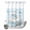 Blue, variant on No Hook Shower Curtain, Beige Cartoon Cats Shower Curtains for Bathroom with See Through Top Window, Cute Cats Sleeping Dreams Clouds Waterproof & Washable Bath Curtain Stand Up Stall 36"x72"