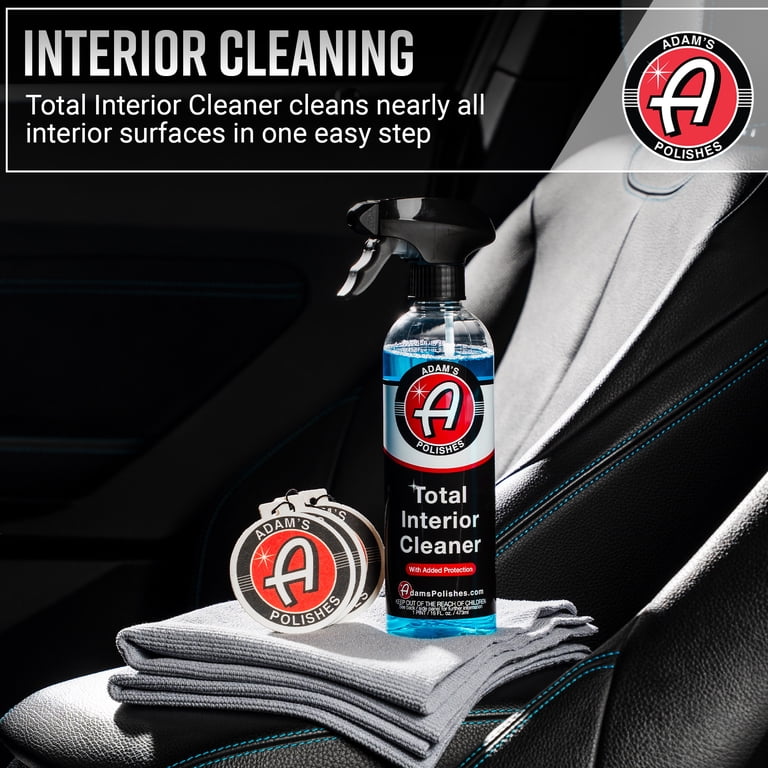 Adam's Total Interior Cleaner & Protectant, 16oz., Car Interior Quick  Detailer & SiO2 Protection - Ceramic Infused UV Protection, Anti-Static,  OEM Finish - for Leather, Vinyl, Plastics, Glass & More - Walmart.com