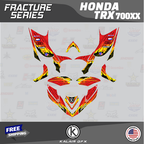 Kalair GFX Graphics Kit for Honda TRX700EX (All Years) Fracture Series