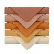 5PCS Pure Color Baby Handkerchief Soft Saliva Towel Absorbent Baby Burp Cloth Bibs Kids Wipe Cloth Newborn Washcloth Products CP60-2