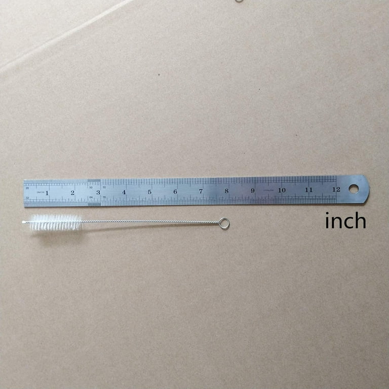 Long Straw Brush, Nylon Pipe Tube Cleaner 8-ihch 10 Different Diameters Set  of 10