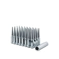 thumbnail image 2 of Metal Lugz Spiked Lugz Chrome 9/16" Thread 4.4" Overall Length kit Contains 20 Lugs & 1 Key, 2 of 5