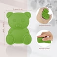 thumbnail image 3 of Unique Bargains Soft Silicone Body Scrubber Sensory Brushes Silicone Loofah Pet Shower Brush Bath Brush Light Green, 3 of 7