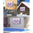thumbnail image 2 of Outdoor TV Cover 40 to 43 Inch Weatherproof, Purple Lavender Floral Waterproof TV Screen Protector for Outside Decor with Zipper and Pocket 40"L x 25"H , Rustic Plants, 2 of 7