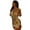 Gold, variant on JGGSPWM Women's Sequined Halter Neck Mini Dress High Slit Drawstring Waist Dresses Green L