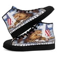 thumbnail image 4 of One Nation Under God American flag High Top Canvas Shoes Sneakers Black Size 4.5, 4 of 7