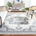 thumbnail image 2 of SAFAVIEH Shivan Henrika Traditional Distressed Area Rug, Ivory/Grey, 9' x 12', 2 of 8