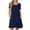 B303 Navy sundresses for women clearance under $5, variant on Women Dresses Under $10! Xqxayjr Women Summer Midi Sundress with Pockets Short Sleeve Crew Neck Cute Holiday Vacation Dress Casual Knee Length Swing Flowy Tshirt Wedding Guest Dresses