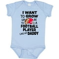 thumbnail image 3 of Inktastic I Want to Grow Up to Be a Football Player Like My Daddy Boys or Girls Baby Bodysuit, 3 of 5