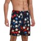 thumbnail image 2 of Balery Red Blue White Stars Pantalones cortos de pijama de punto de algodón para hombre con cinturilla y bolsillos-4X-Large, 2 of 6