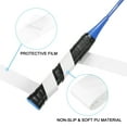 thumbnail image 3 of Anti Slip Sweatband Absorbent PU Tennis Badminton Racket Grip Tape, White 4 Pack, 3 of 6