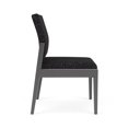 thumbnail image 3 of Pemberly Row Chaise d'Appoint Sans Accoudoirs pour Réception, Cadre en Bois, Noir, 3 of 5