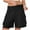 Black, variant on ABATAB Womens Casual Shorts Summer Drawstring Elastic Waist Shorts Loose Fit Comfy Lightweight Shorts with Pockets