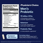 Physicians Choice Probiotics for Men 70 Billion CFU for Digestive, Gut, Colon Health, 30 Count
