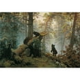 thumbnail image 2 of wall26 - Morning in a Pine Forest (Bears Playing on a Fallen Tree) by Ivan Shishkin - Russian Realist Painter - Landscape Artist - Peel and Stick Large Wall Mural, Removable Wallpaper - 66x96 inches, 2 of 6