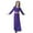 Purple, variant on Krdevn Girls Abaya Dress Long Robe for Middle Arabic Style Pure Color Casual Outfit,7-8 Years
