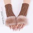 thumbnail image 5 of Yoyauz Women'sFingerless Gloves Arm Warm Knit Thumbhole Stretch, 5 of 5