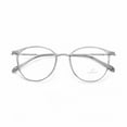 thumbnail image 3 of 3 Pairs Womens Fashion Blue Light Blocking Round Reading Glasses 4.0, Metal Gray Lightweight Readers +4.00, 3 of 6