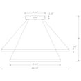 thumbnail image 6 of C Cattleya Modern 38-Watt 2-Light Tiered Integrated LED Rings Chandelier, 6 of 6