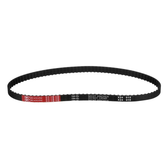 194XL Timing Belt 97 Teeth Black Cogged Rubber Geared Belt, 3D Printer Timing Belt