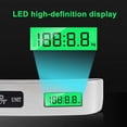 thumbnail image 3 of Travel Luggage Scale, Digital Luggage Scale for Suitcase with Temperature Reading 50kg Capacity (Silver), 3 of 5