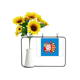 thumbnail image 1 of Tarjeta de bendición Unbranded Jarrón de girasol Artificial, 1 of 3