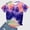 C# Pink, variant on Fashion Womens Plus Size Knot Tops Blouse Flash Picks SMihono Classic Tie Dye Basic Tees Gifts Spring Raglan Short Sleeve Blouse Boat Neck Tops Comfy Relaxed Fit Loose Casual Shirts Pink 6